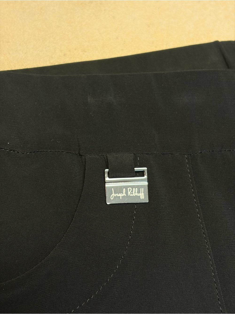 Joseph Ribkoff Black Cropped Wide-Leg Pants - Picture 5 of 7